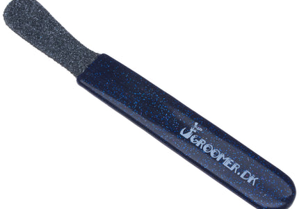 Groomer.dk Diamond Edition Stripping Knife Extra Coarse – Curved Blade with Textured Grip Coating
