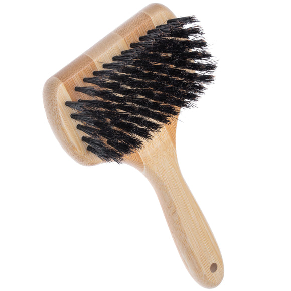 Groomer.dk 3D Volumizer Boar Bristle 2in1 – Double-Sided Poodle Brush with Metal Pins and Boar Bristles