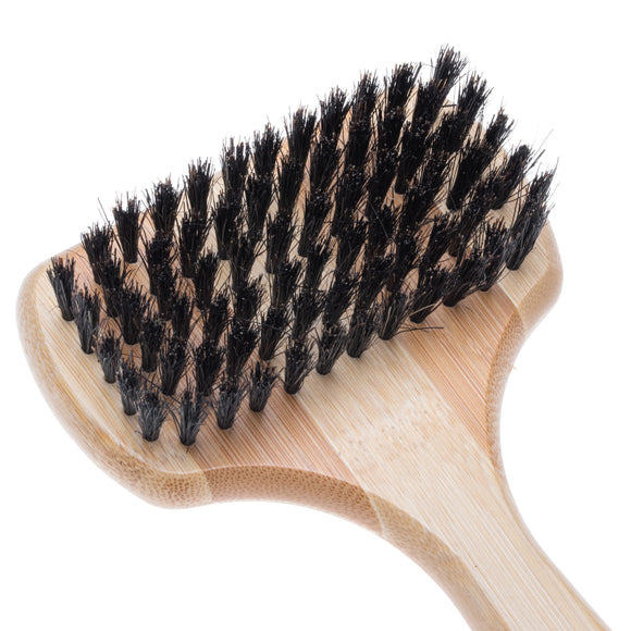 Groomer.dk 3D Volumizer Boar Bristle 2in1 – Double-Sided Poodle Brush with Metal Pins and Boar Bristles