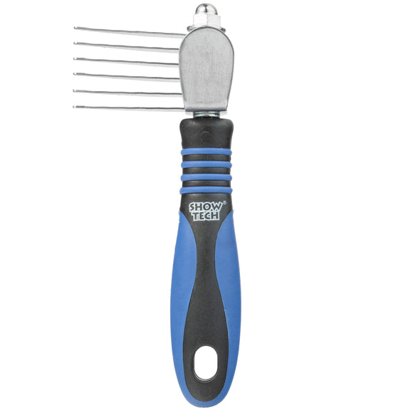 Show Tech Side Felt Cutter – 6 Straight Blades, Ergonomic Grooming Dematting Tool