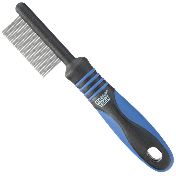 Show Tech Mini Grooming Comb 12cm – Precision Tool for Muzzle and Ear Detailing