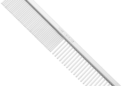 HPP Metal Grooming Comb 11cm – Mixed Tooth Spacing, Durable and Versatile Design