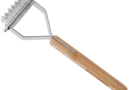 Artero Nature Double Supercoat Medium – Double-Sided Hook Trimmer with Bamboo Handle, Ergonomic Design