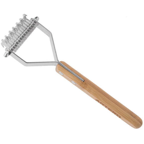 Artero Nature Double Supercoat Medium – Double-Sided Hook Trimmer with Bamboo Handle, Ergonomic Design