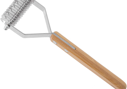 Artero Nature Double Supercoat Medium – Double-Sided Hook Trimmer with Bamboo Handle, Ergonomic Design