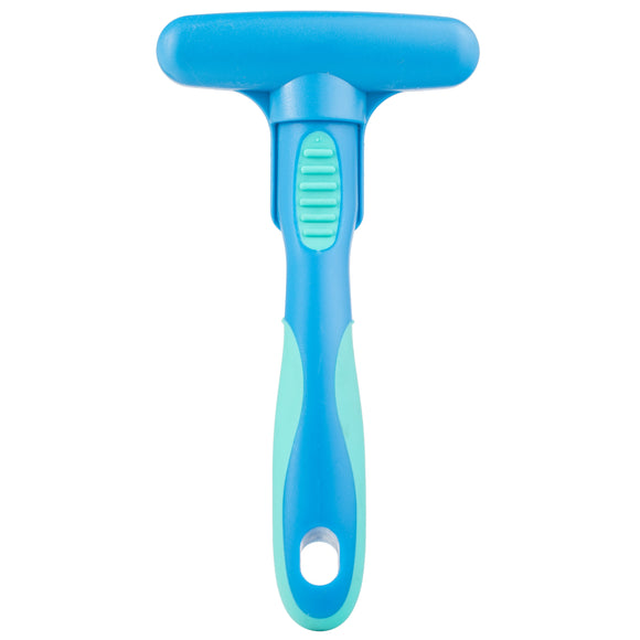 Vivog Double Cross Currycomb – Stainless Steel Rotating Teeth, Ergonomic Grooming Tool