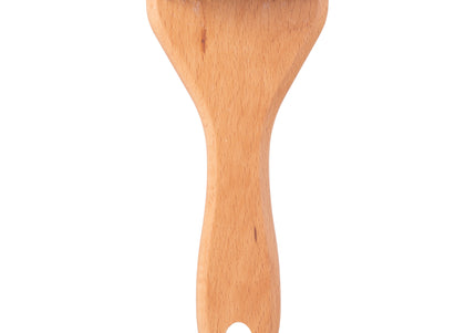 Show Tech Row Rake Wooden Currycomb – Three-Row Needle Design for Effective Detangling