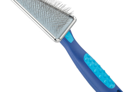 Trim Triangle Slicker Brush – Triangular Head, Precision Grooming for Curly Coats