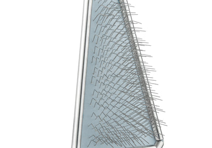 Trim Triangle Slicker Brush – Triangular Head, Precision Grooming for Curly Coats