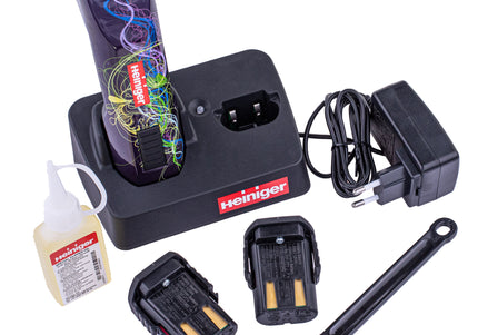 Heiniger Saphir Style Cordless Grooming Clipper – Professional Set with 2 Batteries and Case