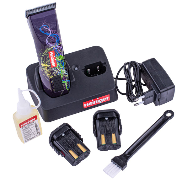 Heiniger Saphir Style Cordless Grooming Clipper – Professional Razor with No. 10 Blade, Two Batteries