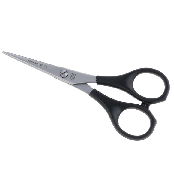 Gotta Solingen 5" Eco Grooming Scissors – Straight Blade, Micro-Grind Edge, Plastic Handle