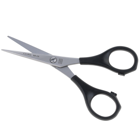 Gotta Solingen 5" Eco Grooming Scissors – Straight Blade, Micro-Grind Edge, Plastic Handle