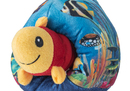 Holland Double Wooble Bubble Buddies – Squeaky Dog Toy with Spring, Fish Aquarium Design