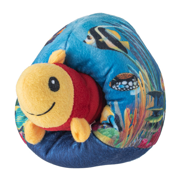 Holland Double Wooble Bubble Buddies – Squeaky Dog Toy with Spring, Fish Aquarium Design