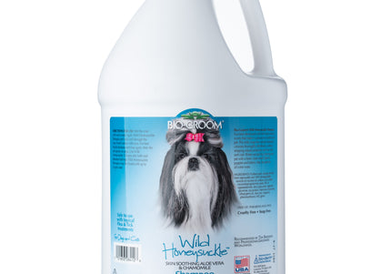 Bio-Groom Wild Honeysuckle Shampoo – Concentrated 1:8 Formula, Cleanses and Moisturizes, 3.8L