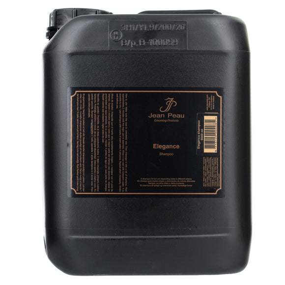 Jean Peau Elegance Shampoo – Concentrated 1:4 Formula, 5L, Enhances Long Coats with Undercoat