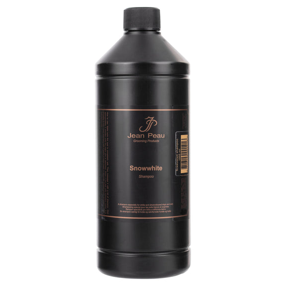 Jean Peau Snowwhite Shampoo – Concentrated Formula for White, Light, and Silver Coats, 1L