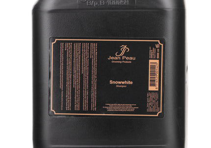 Jean Peau Snowwhite Shampoo – Concentrated Formula for White, Light, Silver Coats, 5L