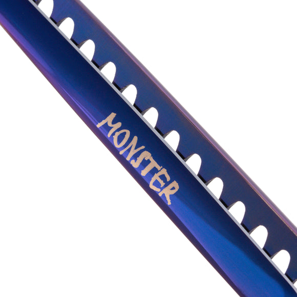 Geib Monster Purple Chunker 7.5" – Professional Single-Sided Thinning Shears, 16 Sharp Teeth