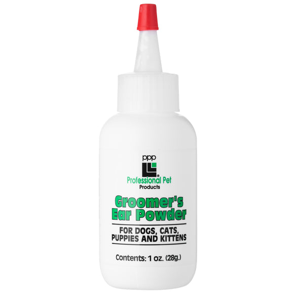 PPP Groomer's Ear Powder – Fine Application Formula, 28g, Supports Easy Hair Removal and Care