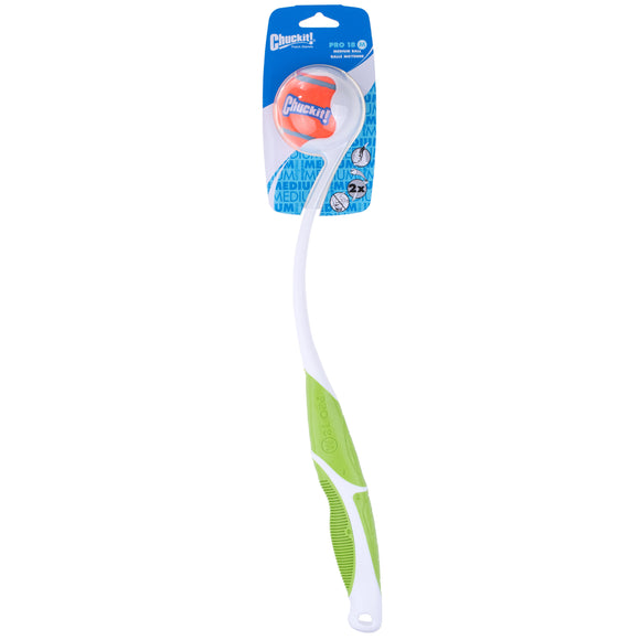 Chuckit! Pro 18M Ball Launcher 45cm – Ergonomic Blue Thrower for Medium Balls