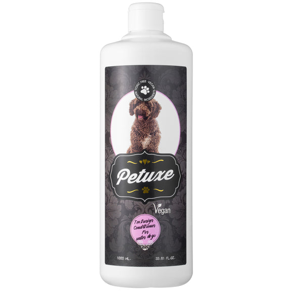 Petuxe Texturizing Conditioner – Vegan Formula, Enhances Curly Coats, 1L Bottle