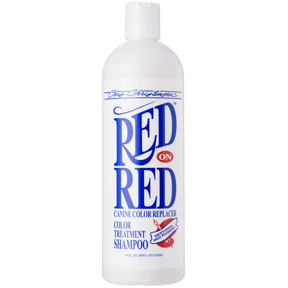 Chris Christensen Red on Red Shampoo – Color-Enhancing Formula, Revitalizes Red Coats, 473ml