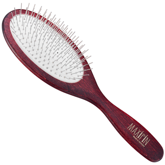 Maxi Pin Large Oval Soft Brush – Short 20mm Pins, Gentle Detangling for Long or Medium Coats