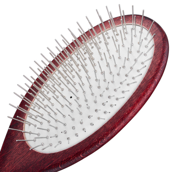 Maxi Pin Large Oval Soft Brush – Short 20mm Pins, Gentle Detangling for Long or Medium Coats