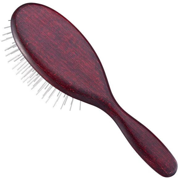 Maxi Pin Large Oval Grooming Brush – 35mm Long Metal Pins, Ideal for Long Coats