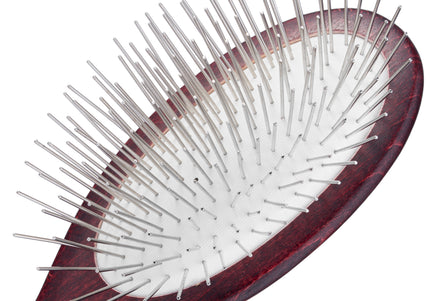 Maxi Pin Large Oval Grooming Brush – 35mm Long Metal Pins, Ideal for Long Coats