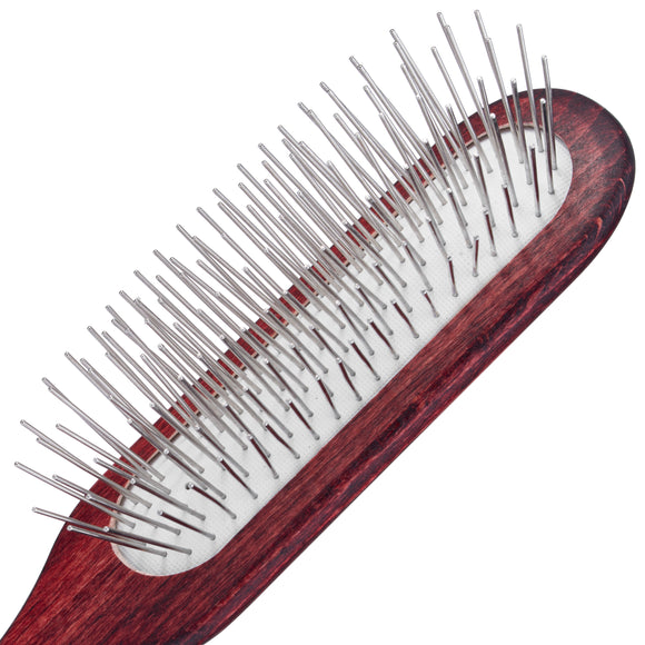 Maxi Pin Narrow Elongated Grooming Brush – 27mm Metal Pins, Ideal for Long Coats