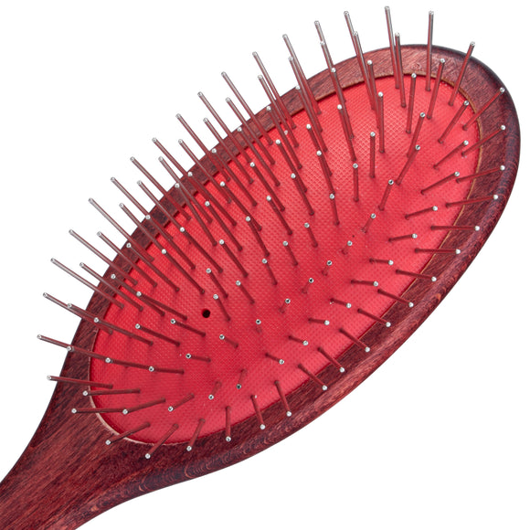 Maxi Pin Small Hard Grooming Brush – Short 20mm Pins, Sturdy Detangling Tool