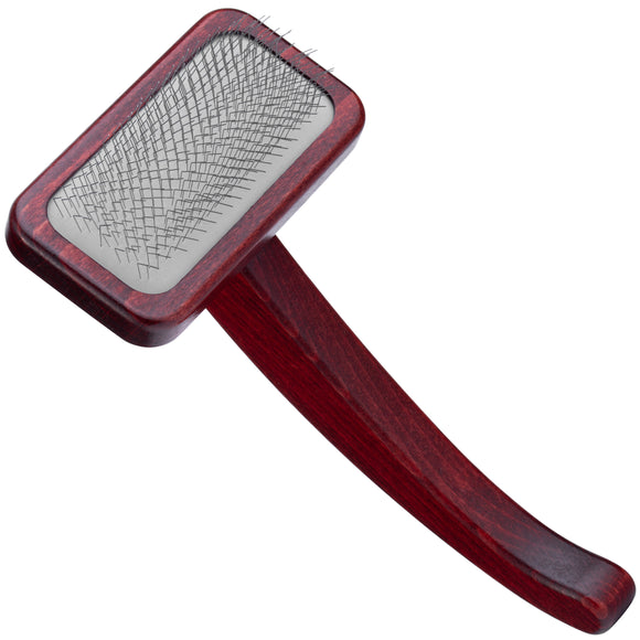 Maxi-Pin Slicker Brush Medium – Solid Beech Wood Body, Comfortable Ergonomic Handle