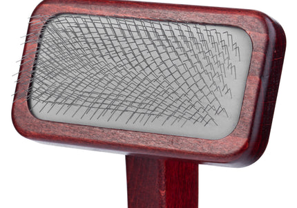 Maxi-Pin Slicker Brush Medium – Solid Beech Wood Body, Comfortable Ergonomic Handle