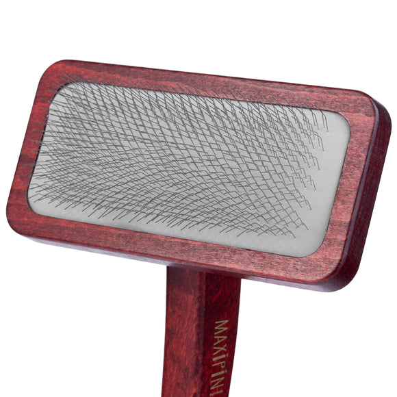 Maxi-Pin Slicker Brush Large – Solid Beech Wood Body with Comfortable Ergonomic Handle