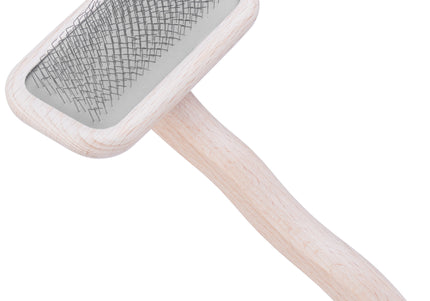 Chris Christensen Mark II Small Slicker Brush – Soft Pins, Gentle Detangling, Red Handle