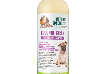 Nature's Specialties Coconut Clean Shampoo – Silk-Infused Concentrate, 1:16 Dilution, 473ml