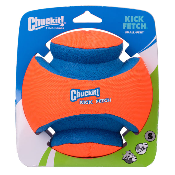 Chuckit! Kick Fetch Ball Small – Durable Impenetrable Design, High-Visibility Toy