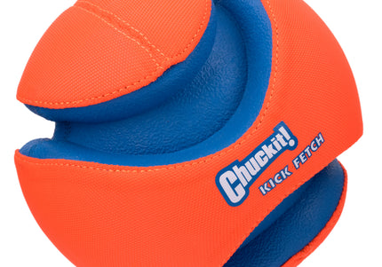Chuckit! Kick Fetch Ball Small – Durable Impenetrable Design, High-Visibility Toy