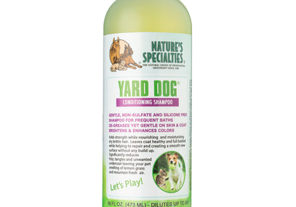 Nature's Specialties Yard Dog Shampoo – Gentle Degreasing Concentrate, 1:24 Dilution, 473ml Bottle