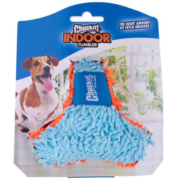 Chuckit! Indoor Tumbler 9cm – Soft Durable Dog Toy with Quiet Bounce Design