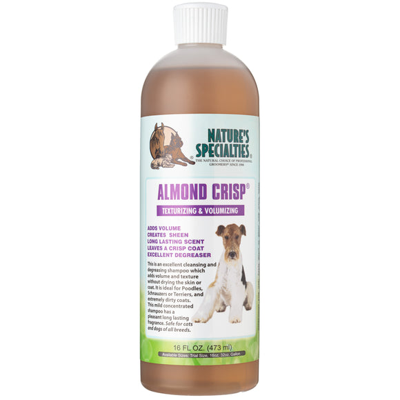 Nature's Specialties Almond Crisp Shampoo – Texturizing Volumizing Formula, 1:32 Concentrate, 473ml