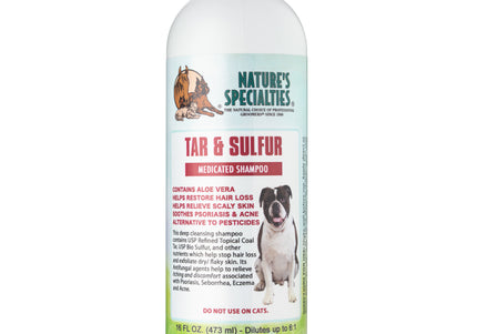 Nature's Specialties Tar & Sulfur Shampoo – Medicated 1:6 Concentrate, 473ml, Fast-Acting Relief