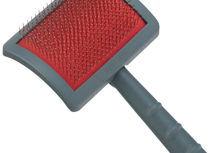 Show Tech Slicker Brush Large – Medium-Hard Pins, Wide Head for Thick Coats