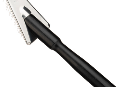 Yento Show Coat Slicker Brush 19.5cm – Triangular Head, Long Handle, Soft Pins