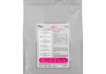 Lovi Food Salmon with Trout – Grain-Free Small Breed Kibble, Sweet Potato and Asparagus, 1.5kg