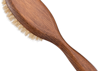 Mars Cat Bristle Brush 18.5cm – Wooden Handle, Natural Bristles, Gentle Grooming Tool
