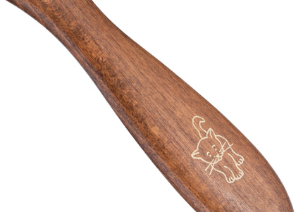 Mars Cat Bristle Brush 18.5cm – Wooden Handle, Natural Bristles, Gentle Grooming Tool